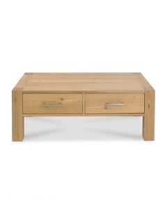 Turin Light Oak Coffee Table with Drawers