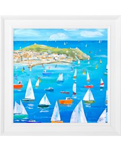Sailing around the Mount by Claire Henley 48 x 48cm