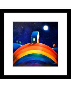 Rainbow Hill 43.5 x 43.5cm by Darren Mundy