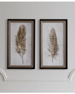 Autumn Feather Framed Art - Set of 2