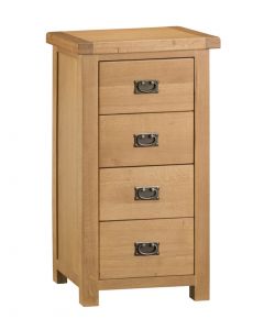 Country Oakham 4 Drawer Narrow Chest