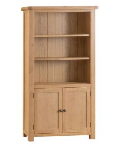 Country Oakham Large Bookcase with Cupboard