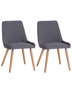 Embalse Retro Style Dining Chairs - Pair