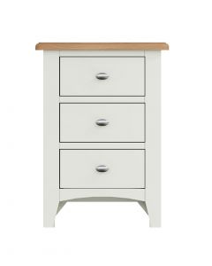 Georgia Painted White Bedside Cabinet