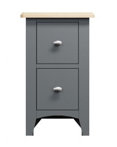 Georgia Painted Grey Small Bedside Cabinet