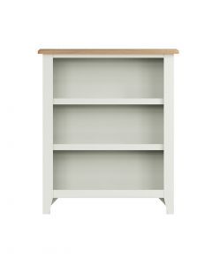 Georgia Painted White Small Wide Bookcase