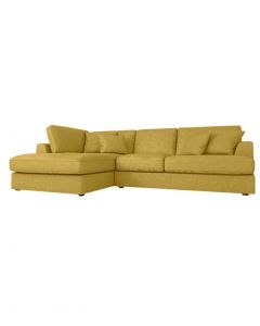 Stratus Large Left Hand Velvet Corner Sofa 