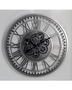 Silver Gear Clock