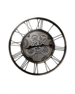 Metal Wall Clock - Silver