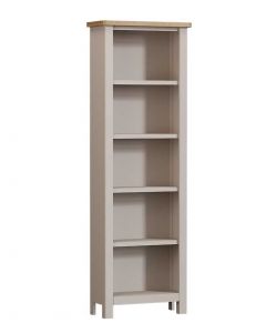 Sienna Painted Dove Grey Large Bookcase