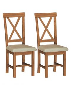 Sienna Oak Dining Chairs - Pair