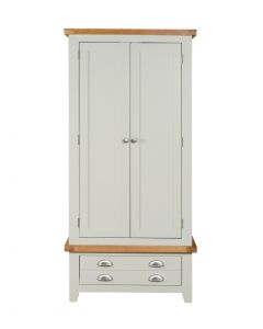 Wexford Grey Double Wardrobe with Drawer